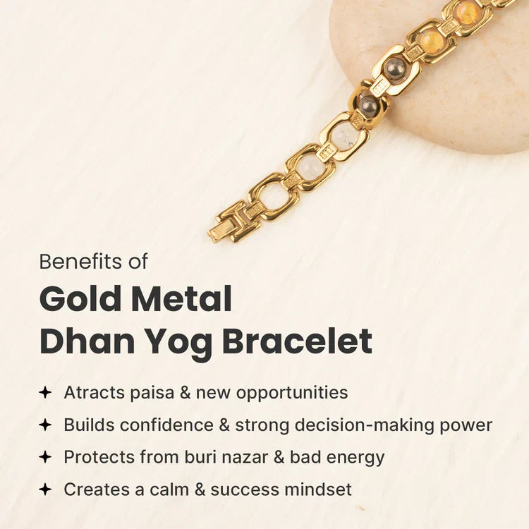 Metal Dhan Yog Bracelet - Gold