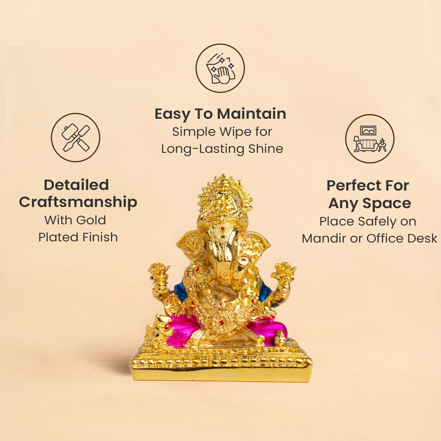 Shri Siddhivinayak Ganesha Idol