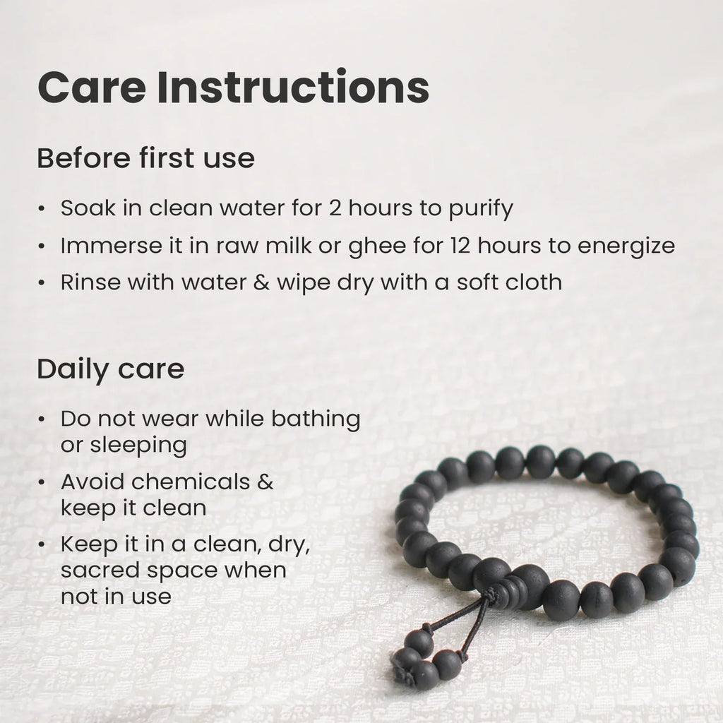 Karungali Malai Bracelet 8mm with Govt. Certification
