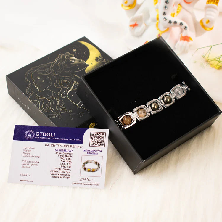 Metal Dhan Yog Bracelet - Silver