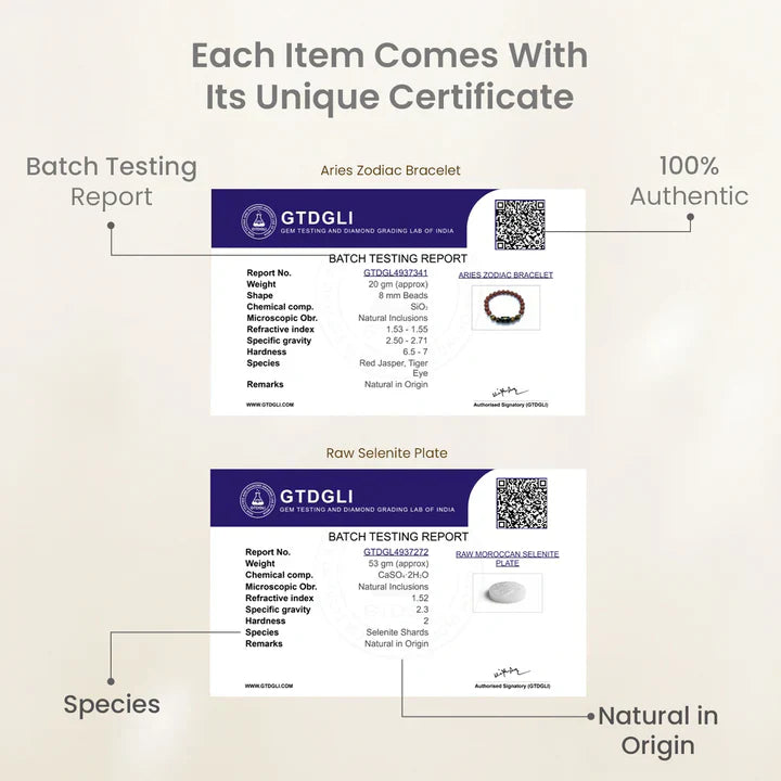 Aries (मेष राशि) Zodiac Red Jasper & Tiger Eye Bracelet